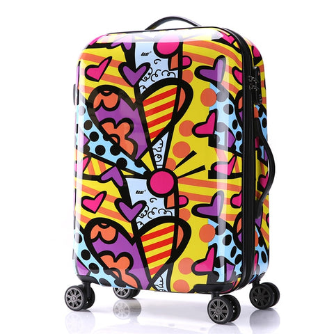 Color Stitching Travel Suitcase