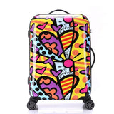 Color Stitching Travel Suitcase