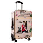 Cute Girl Rolling Luggage