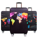 World Map Luggage Protector