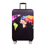 World Map Luggage Protector