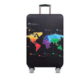 World Map Luggage Protector