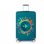 World Map Luggage Protector