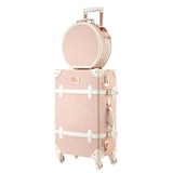 Vintage Rolling Luggage Set