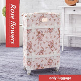 Vintage Rolling Luggage Set