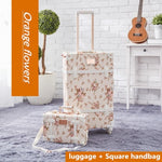 Vintage Rolling Luggage Set