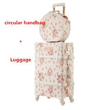 Vintage Rolling Luggage Set