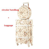 Vintage Rolling Luggage Set