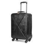 Crocodile PU Luxury Fashion Rolling Luggage