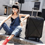 Crocodile PU Luxury Fashion Rolling Luggage