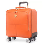 Genuine Leather Rolling Luggage
