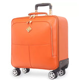 Genuine Leather Rolling Luggage