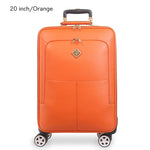 Genuine Leather Rolling Luggage