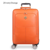 Genuine Leather Rolling Luggage