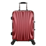Unisex Aluminum Frame & Metal Drawbar Travel Suitcase