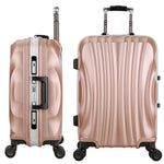 Unisex Aluminum Frame & Metal Drawbar Travel Suitcase