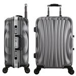 Unisex Aluminum Frame & Metal Drawbar Travel Suitcase