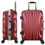Unisex Aluminum Frame & Metal Drawbar Travel Suitcase