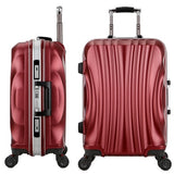Unisex Aluminum Frame & Metal Drawbar Travel Suitcase