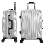 Unisex Aluminum Frame & Metal Drawbar Travel Suitcase