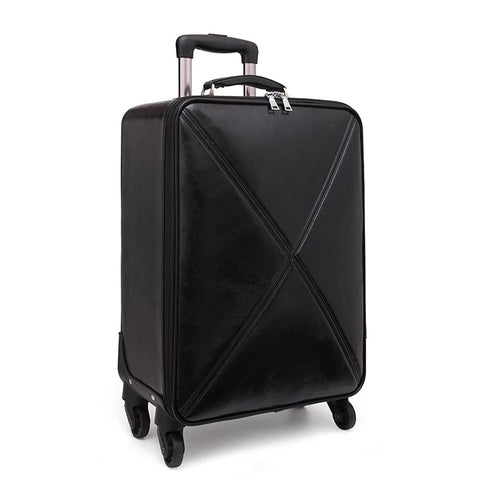 Fashion High Quality PU Rolling Luggage