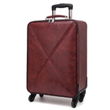 Fashion High Quality PU Rolling Luggage