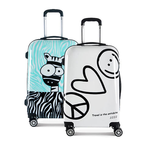 Unisex Cartoon Rolling Luggage