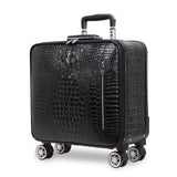 Unisex Crocodile Rolling Luggage