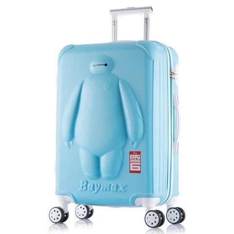 Baymax Cartoon Set Rolling Luggage