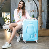 Baymax Cartoon Set Rolling Luggage