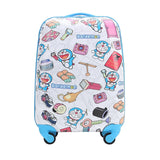 Cute Cartoon Doraemon Rolling Luggage Trolley