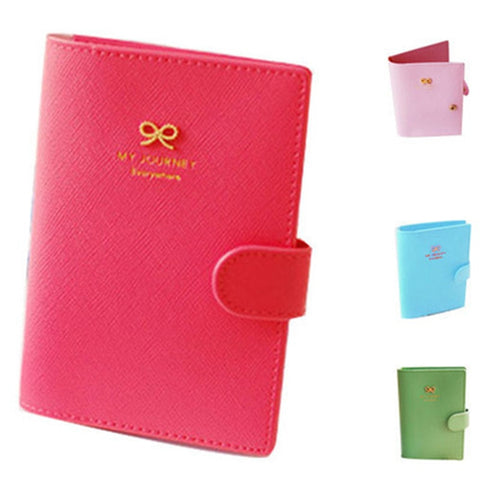 Bowknot Buckles Passport Holder